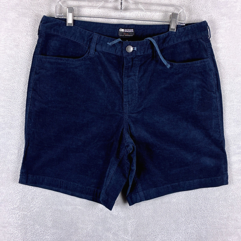Outdoor Research Shorts Mens 36 Navy Method Corduroy Drawstring Pin Wale Preppy